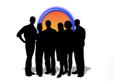 Gruppe Team Zusammenarbeit 2
